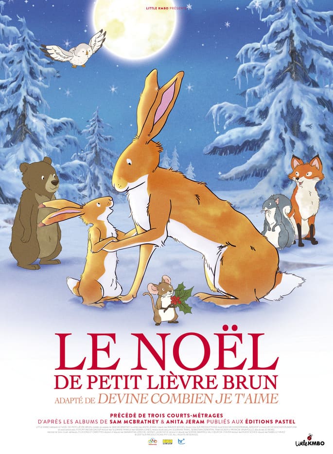 affiche film le noel de petit lievre brun