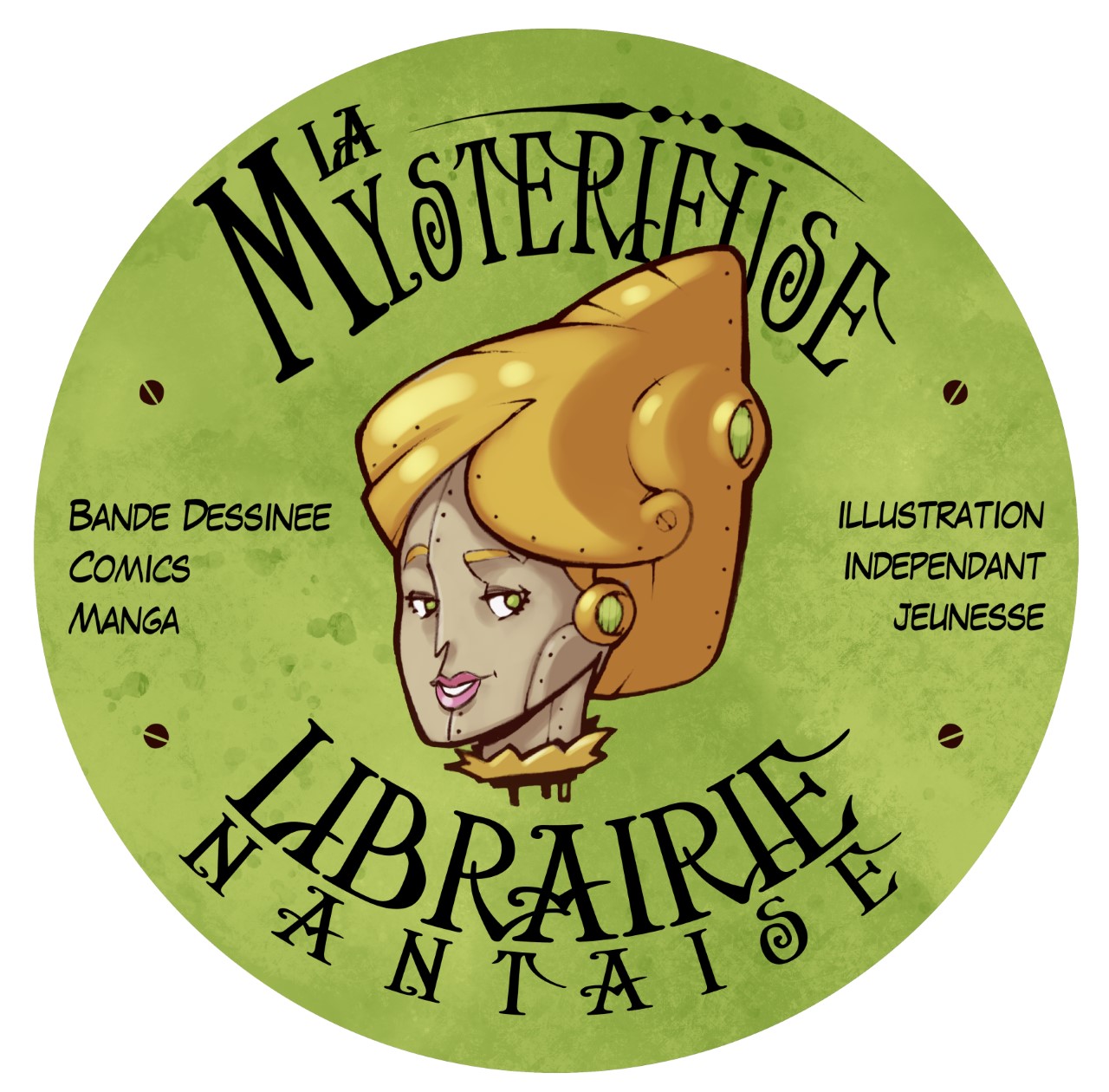 logo mysterieuse librairie nantaise