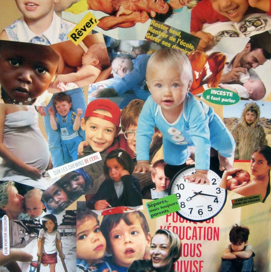 Tableau-collage de Jean-Paul Paquereau