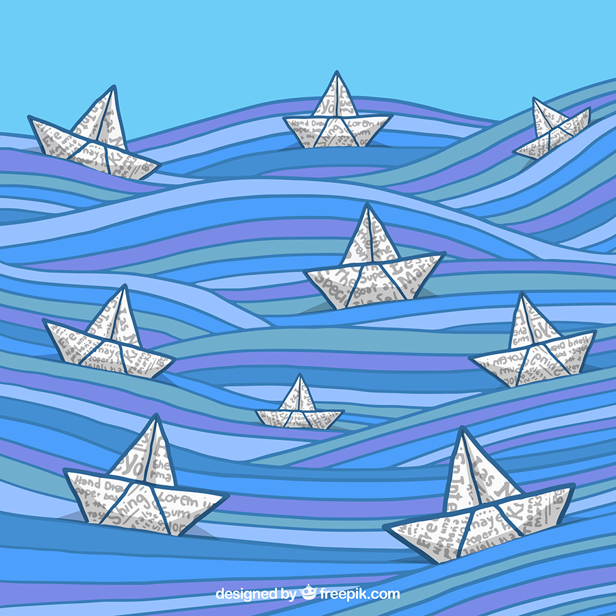 Bateaux en origami