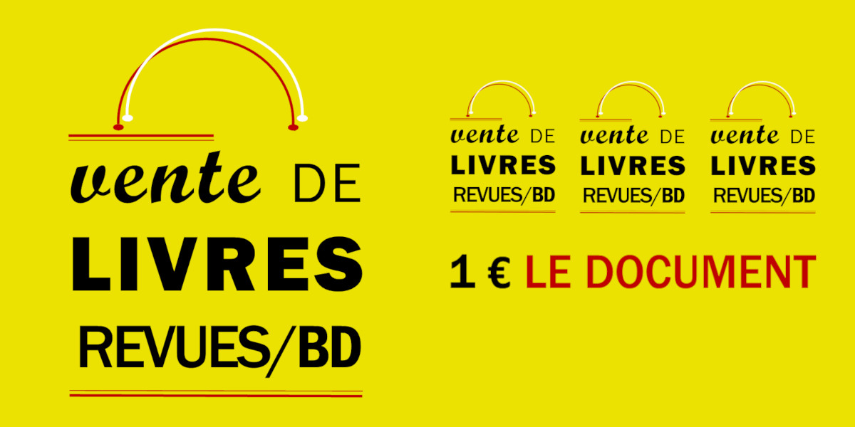 Vente de livres, revues, BD