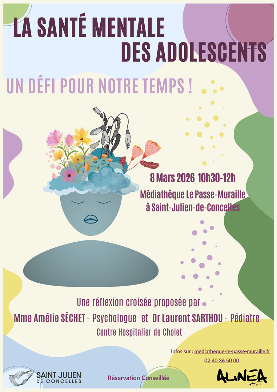 Affiche conférence La santé mentale des adolescents