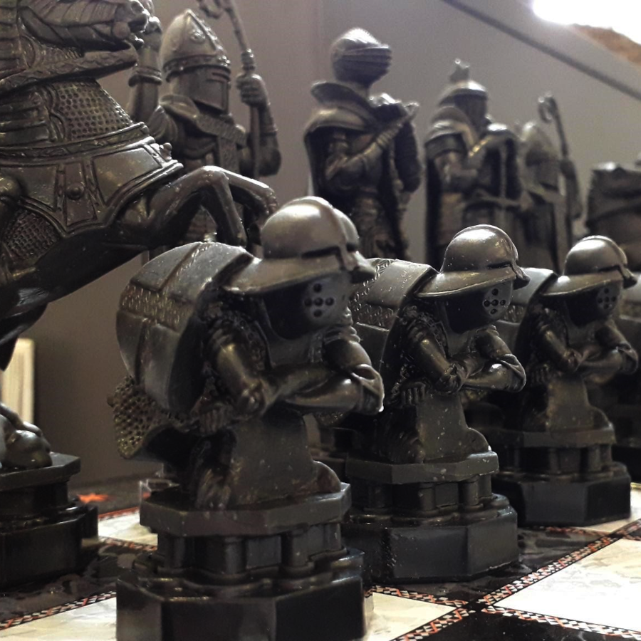 Exposition jeux d'échecs