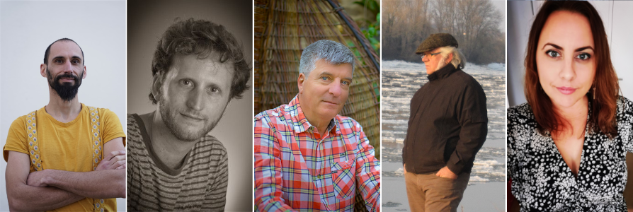 portraits photos julien berteaux, etienne embarek, jiem, jules puisays, lea samson