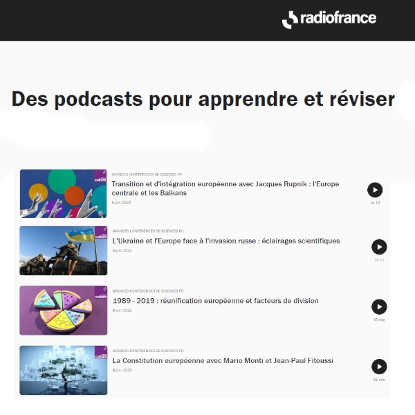 Podcasts Radiofrance